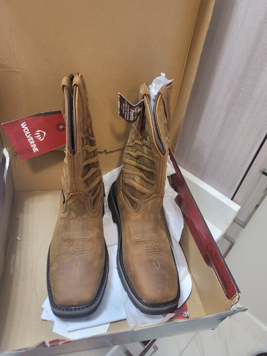Wolverine Men Rancher Flag LX Wellington Work Boot Shoes Sz 9.5 New NIB Brown main image 7